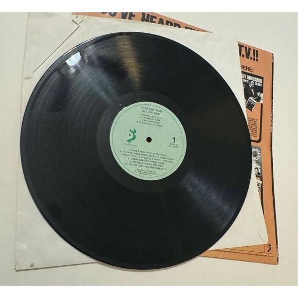 SLIM WHITMAN All My Best Original 1979 LIBERTY RECORDS 12" LP Vinyl Album - Picture 4 of 10